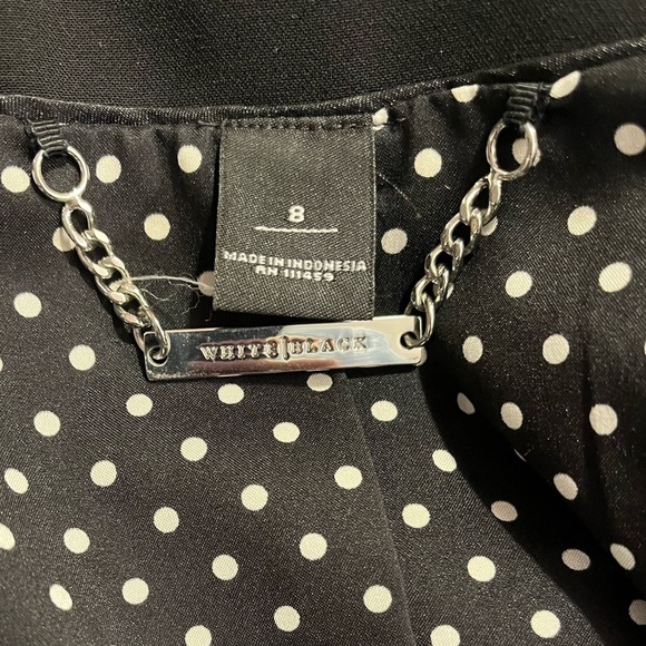 WHBM Black Front Ruffle Blazer Sz 8 EUC - Picture 4 of 8